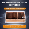 Large Acrylic 75-Cigar Humidor Powered by Boveda - See-Through Design