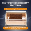 Humidor acrílico pequeño para 20 cigarros con tecnología Boveda - Diseño transparente