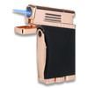 Palio Pro Scorpius Torch Flame Single Jet Cigar Lighter - Sort og Rose - Flamme