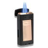 Xikar Ion Torch Flame Double Jet Cigar Lighter - Black And Rose Gold - Flame
