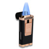 Palio Pro Polaris Torch Flame Triple Jet Cigar Lighter - Black and Rose - Flame