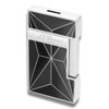 S.T. Dupont Fire X Slimmy Torch Flame Single Jet Cigar Lighter - Black & Chrome - Main Image