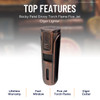 Rocky Patel Envoy Torch Flame Five Jet Cigar Lighter - Black & Copper - Top Features