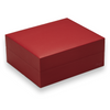 Davidoff rode primos 35-sigaar desktop humidors - buitenkant - rood rundleer