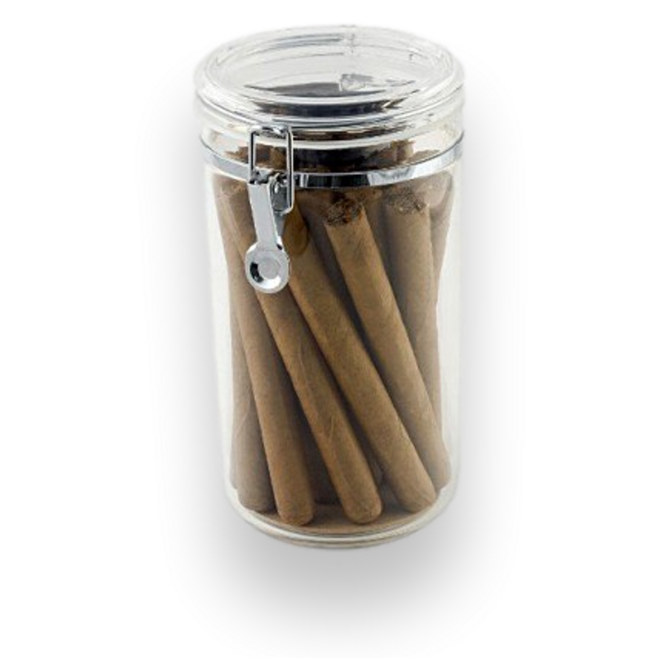 L'acrylique Humidor Jar avec hygromètre et humidificateur cigare