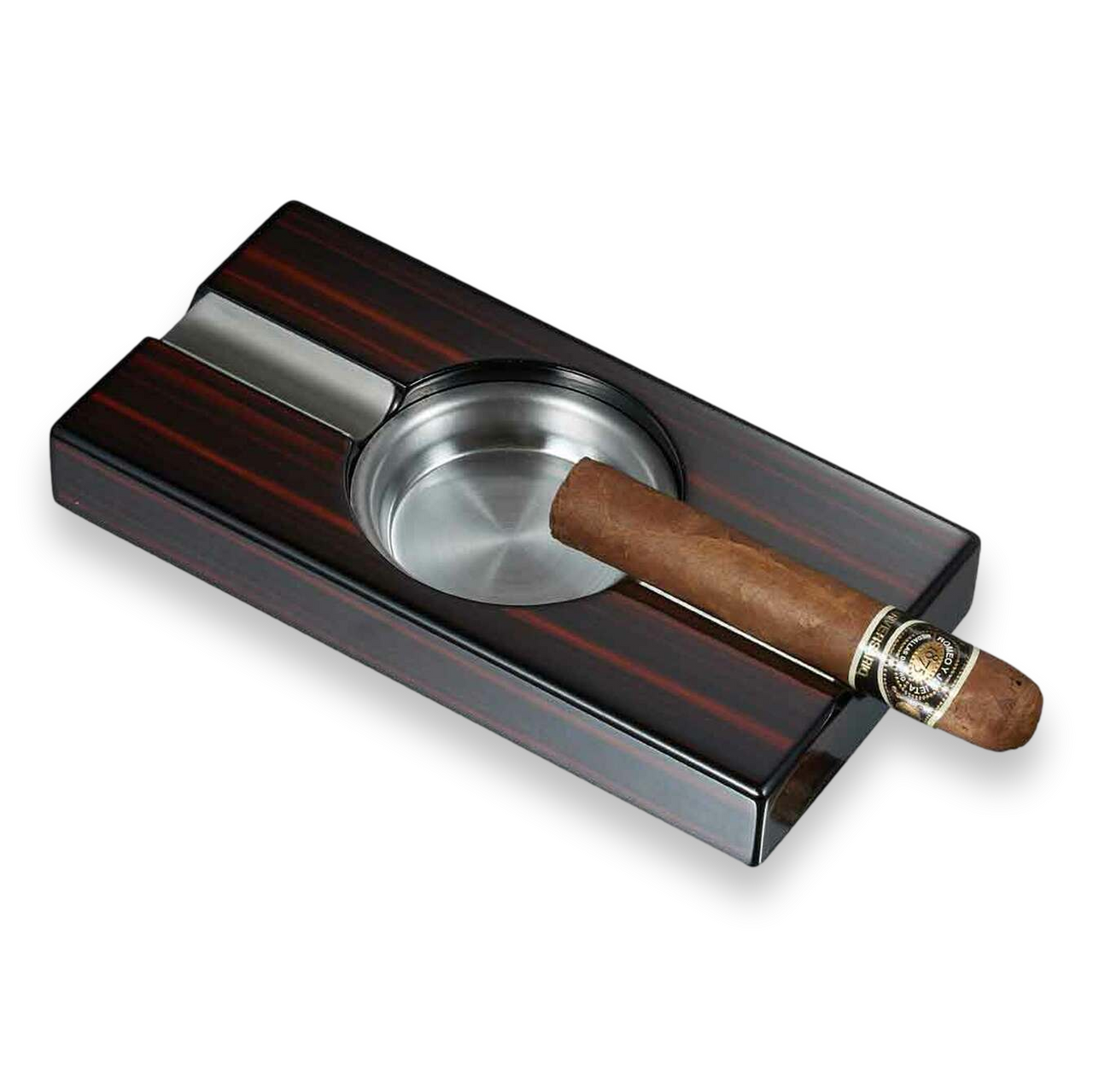 Visol Windsor Aschenbecher aus Metall für 2 Zigarren