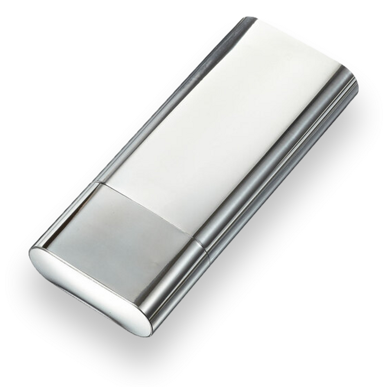 Visol Mercury Stainless Steel Double Sided Twenty Cigarette Pocket Case - Gunmetal - VCM528