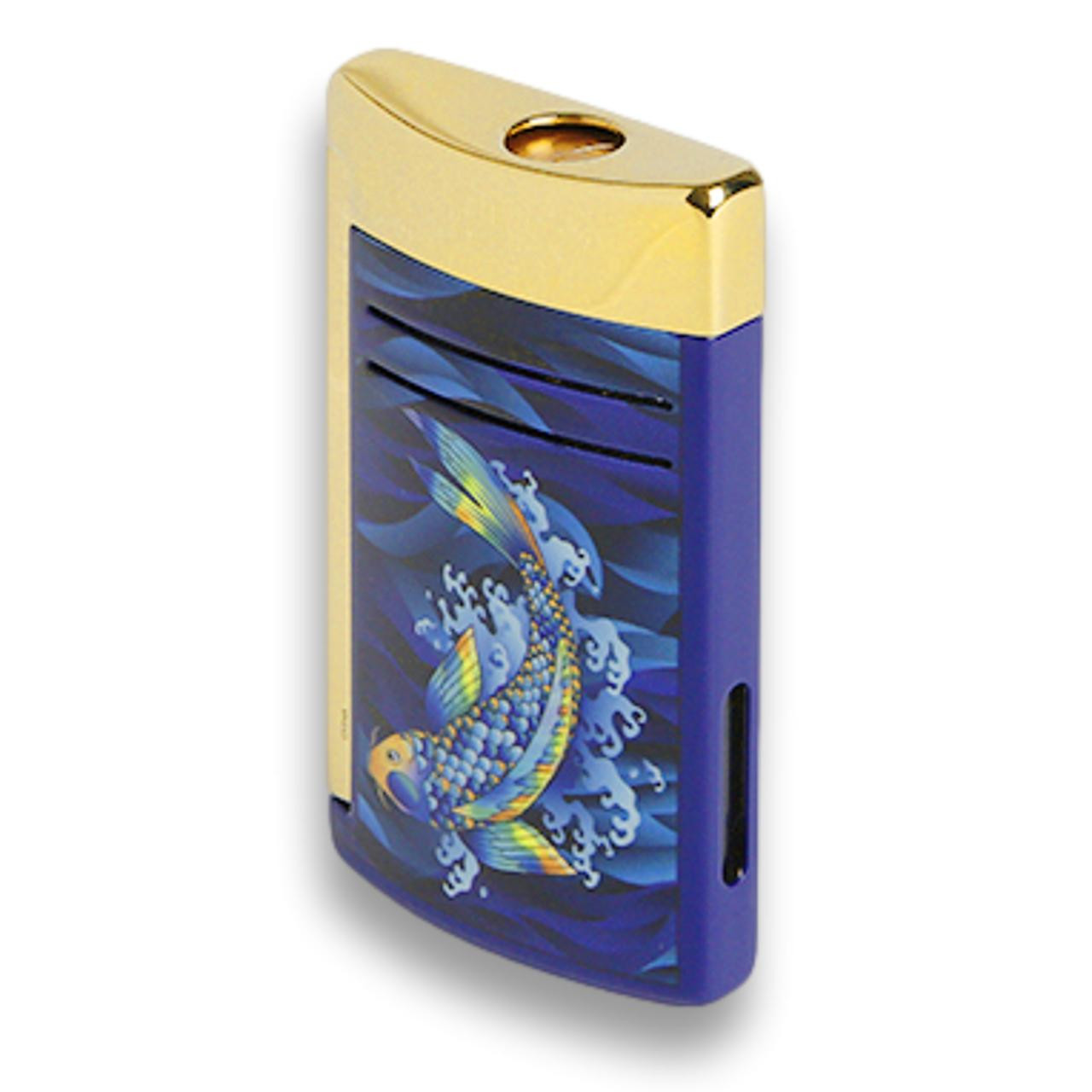 S.T. Dupont Koi Fish Maxijet Torch Flame Single Jet Cigar Lighter