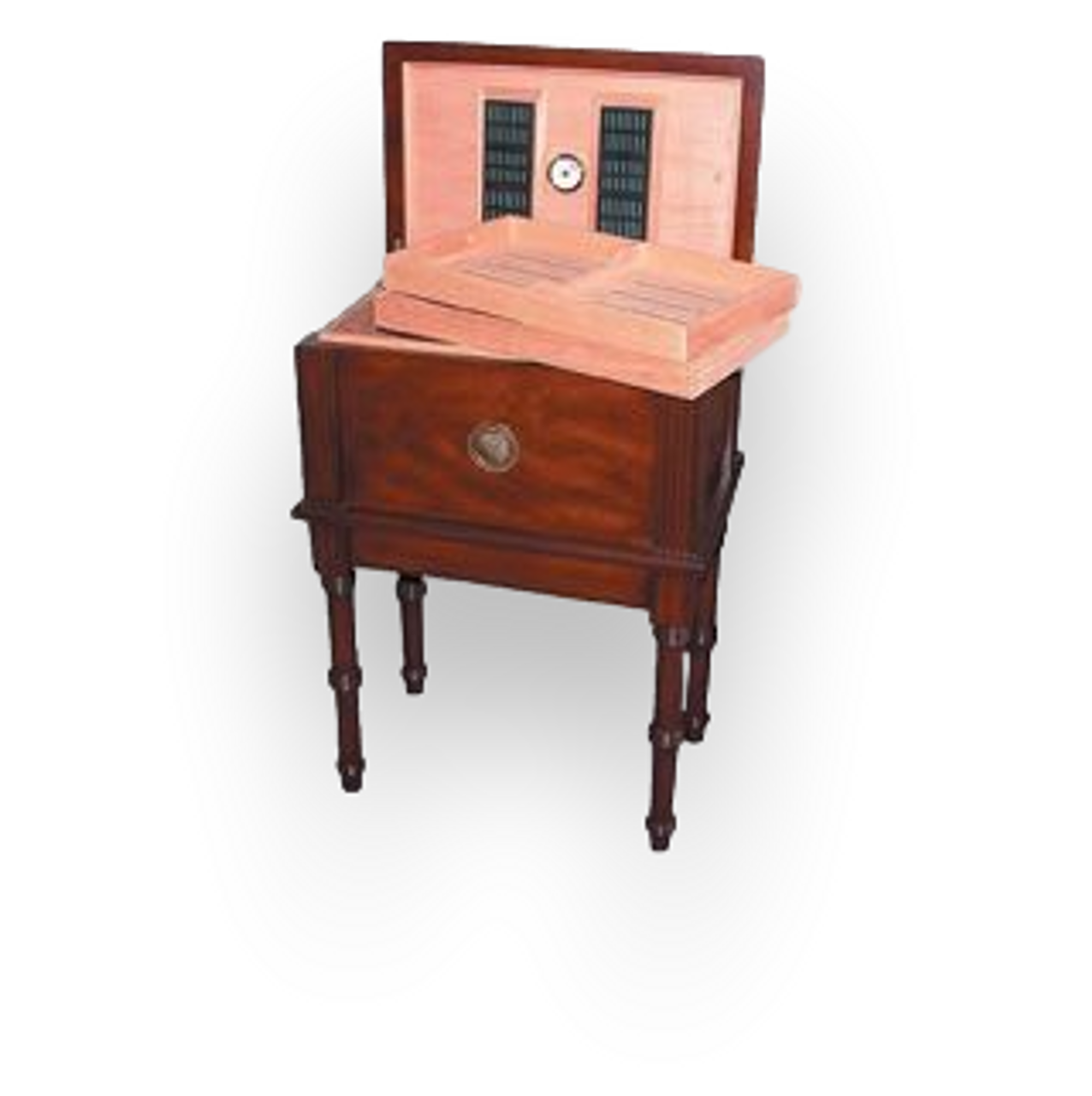 Quality Importers San Marco 300 Cigar Antique Table Humidor