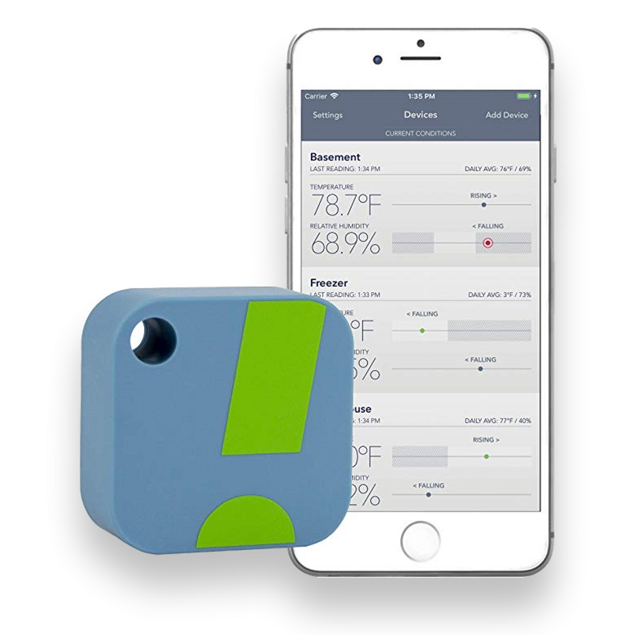 HT.w Water-Resistant Temperature / Humidity Smart Sensor — SensorPush