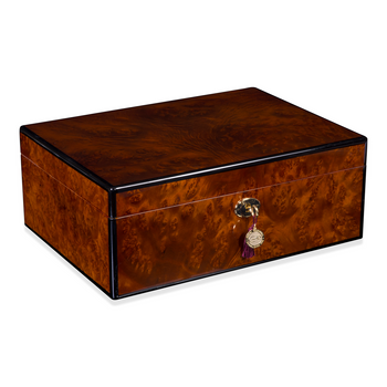 Daniel Marshall 30125 Signature Series 125-Cigar Humidor - Precious Burl Wood (30125.3)