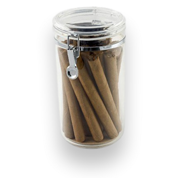 Prestige akrylburk 25-cigarr akryl humidor - exteriör front