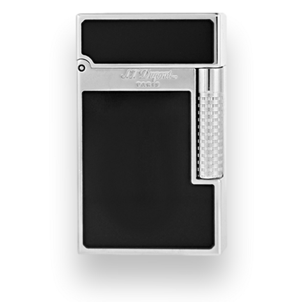 S.T. Dupont Le Grand Cigar Lighter - Cling Series - Black Lacquer Palladium - Exterior Front