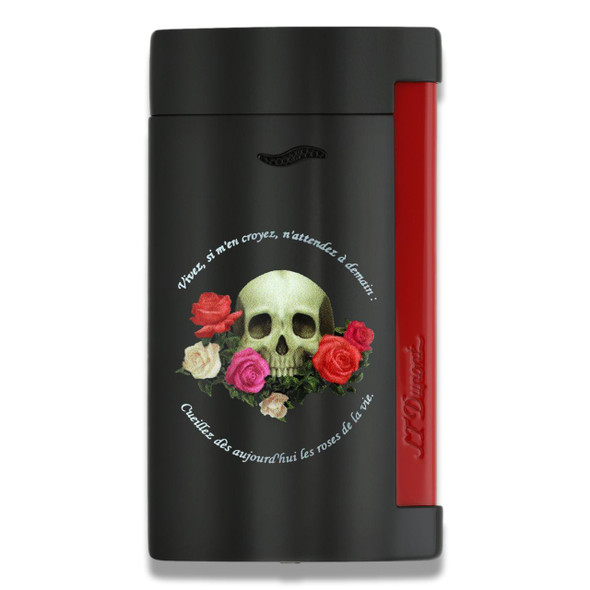 Allume-cigare à jet unique ST Dupont memento mori slim 7 flamme torche - avant