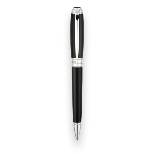 Stylo bille ST Dupont laque naturelle noire - nouvelle ligne d large