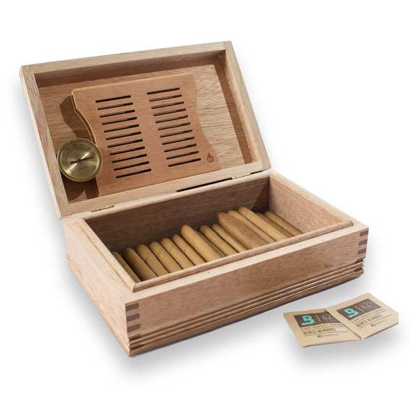 American Chest Americana Rustic Solid Mahogany 50-Cigar Humidor (HNE1)