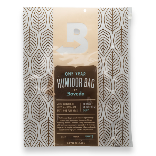 Boveda Large 80-Cigar Humidor Bag - 1-Pack - Exterior Front