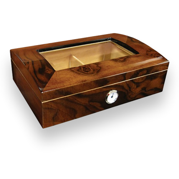 Humidor de sobremesa Prestige Addison para 40 cigarros - frontal exterior