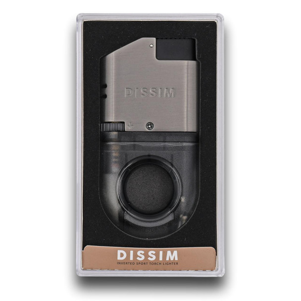 Dissim Sport Inverted Torch Flame Cigar Lighter - Black - Gift Box