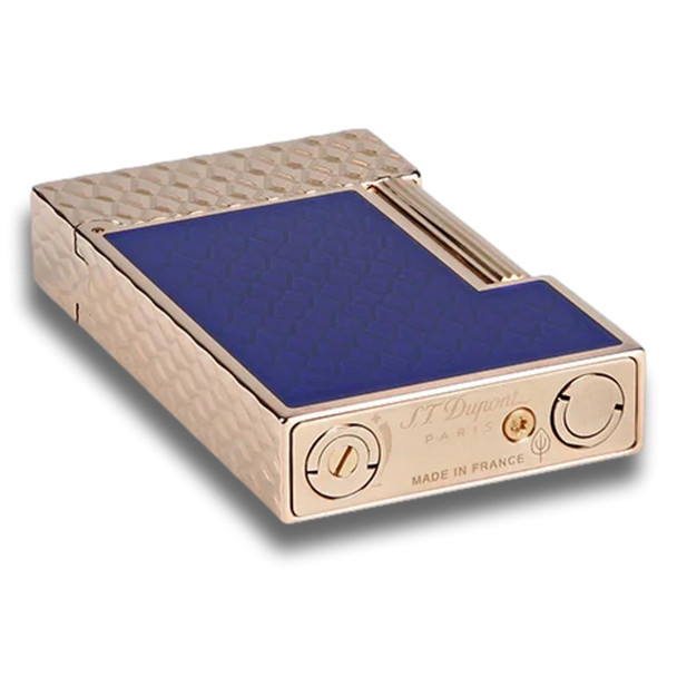 S.T. Dupont Line 2 Soft Flame Cigar Lighter - Perfect Ping Series - Dragon Scales - Blue and Rose Gold - Bottom
