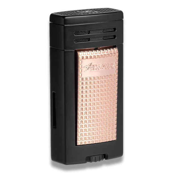 Xikar Ion Torch Flame Double Jet Cigar Lighter - Black And Rose Gold - Main Image