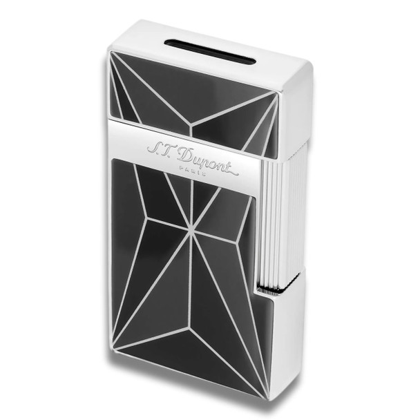 S.T. Dupont Fire X Biggy Torch Flame Single Jet Cigar Lighter - Black & Chrome - Main Image