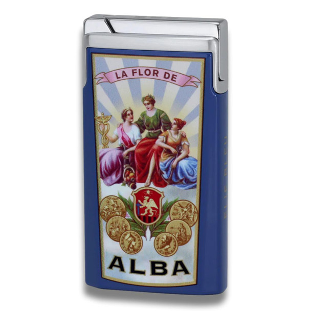 Elie Bleu La Flor De Alba J-15 トーチフレーム シングル ジェット シガー ライター - ブルー - メイン画像