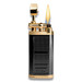 Xikar Pipeline Soft Flame Cigar Lighter - Black and Gold - Flame