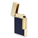 S.T. Dupont Perfect Ping Line 2 Soft Flame Cigar Lighter - Blue Lacquer and Yellow Gold - Exterior Open