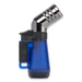 Palio Squadra Angled Torch Flame Triple Jet Cigar Lighter - Blue - Right Facing