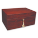 Savoy Matte Mahogany 25-100 Cigar Humidor - Executive Series - Exterior Front