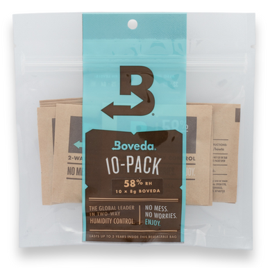 BOVEDA 58% RH Humidity Packs 8 Gram Size Individually Overwrapped