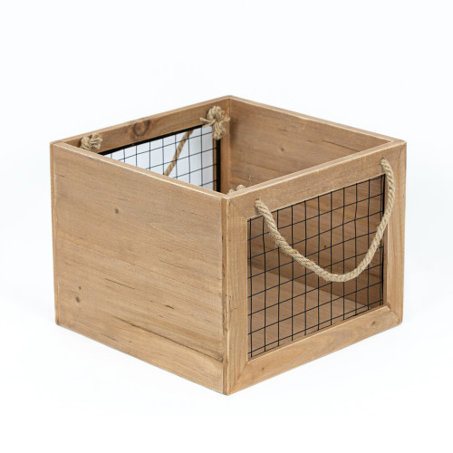 12x9x12 wd crate w/ hndl, bn