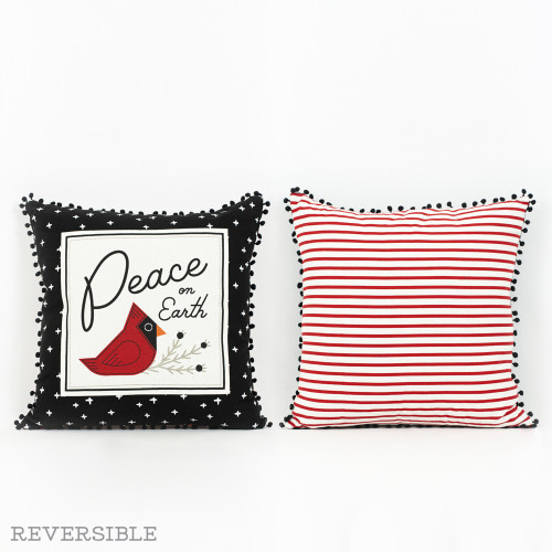 20x20 rvsbl linen plw (PEACE) multi