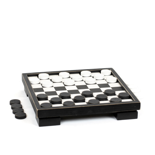 12.5x12.5x2.25 wd chess box, bk/wh