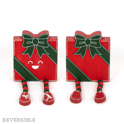 4x4.5x1 rvs chunky wd shp w/beads (GIFT) rd/gn/wh