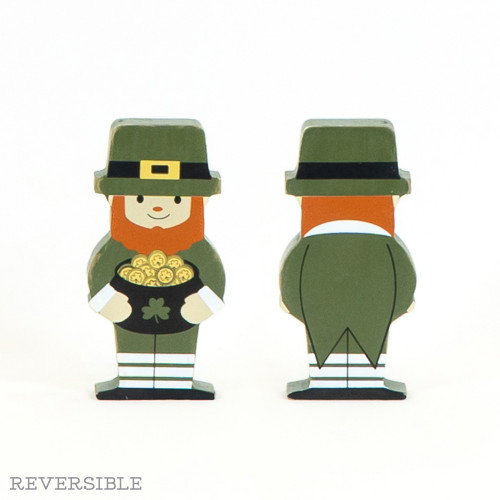 2.5x5x1 chunky wd shp (LEPRECHAUN) multi