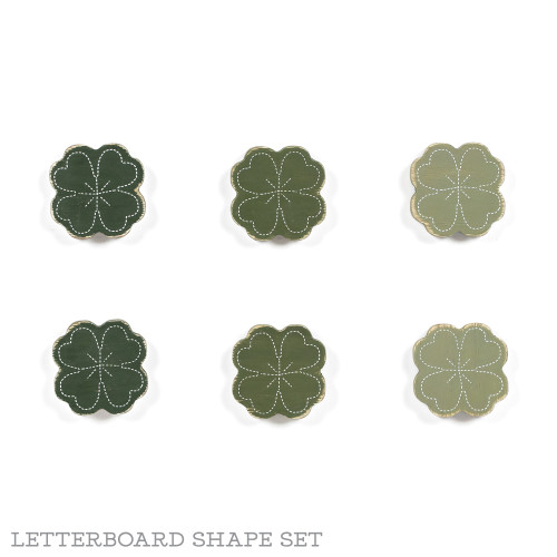 1.75x1.75x.25 wd shps s/6 (SHMRCK) gn