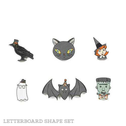 4x2x.25 wood shapes s/6 (SPOOKY) multi