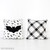 14.25" X 14.25" Pillow (Bat) White/Black