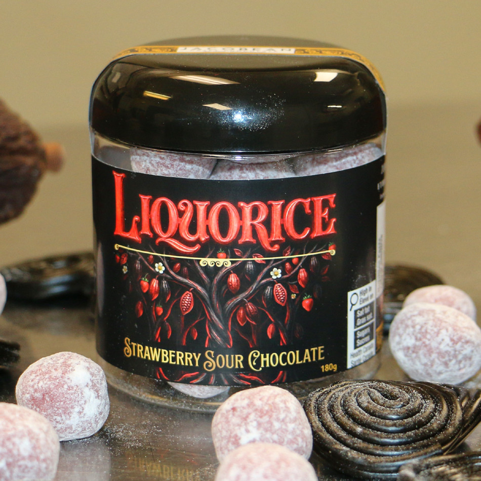 Liquorice : Sour Strawberry