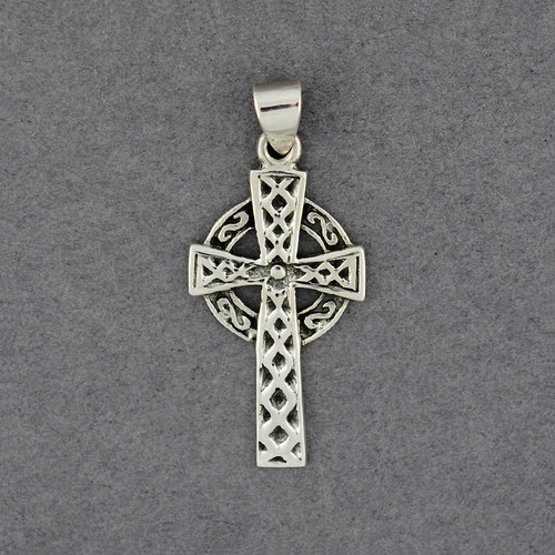 Sterling Silver Intricate Celtic Cross Pendant