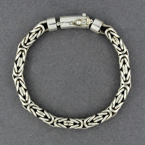 Sterling Silver 6mm Borobudur Bracelet