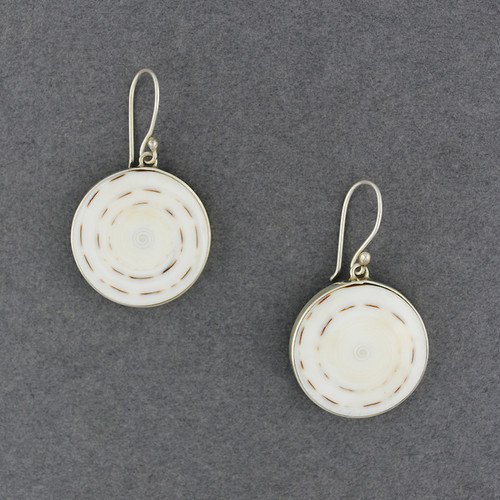 Cone Shell Circle Earrings