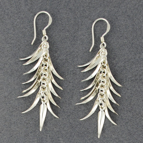 Sterling Silver Flare Dangle Earrings