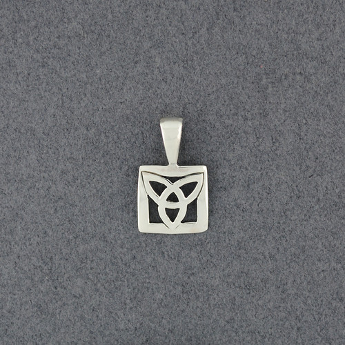 Sterling Silver Small Trinity in Frame Pendant