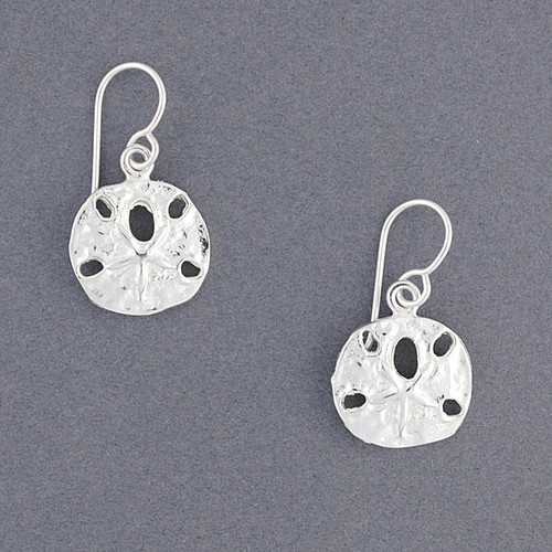 Sterling Silver Sand Dollar Earrings