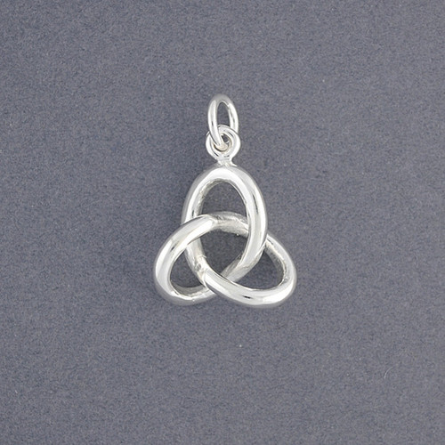 Sterling Silver 3D Trinity Knot Pendant