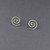 Sterling Silver Hammered Spiral Post Earring