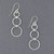 Sterling Silver 3 Circles Earring